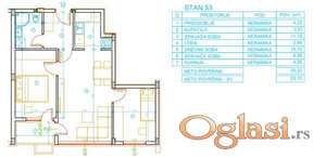 Dvoiposoban stan u kvalitetnoj novogradnji sa PDV-om, Apelovac ID#8093