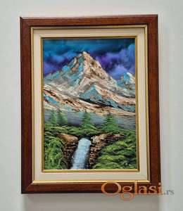 Ulje na platnu - Planinski pejzaz