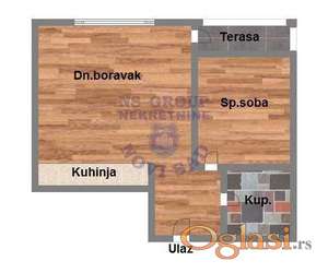 Strukturno odličan dvosoban stan 47m2