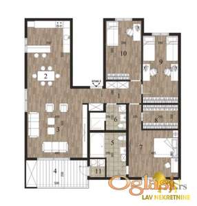 NOVI SAD - NOVO NASELJE - 135.00 m2