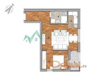 Dvosoban stan 46m2 - Telep 