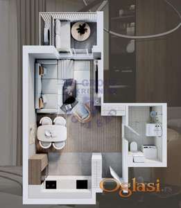 Dvosoban u izgradnji!