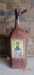 Sveti Vasilije Veliki ukrasna slavska flasa