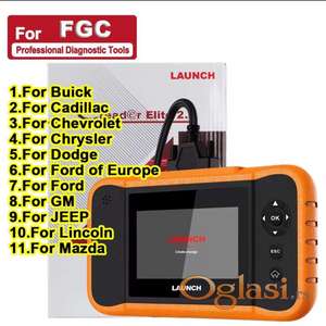 NOVO -LAUNCH X431 Creader Elite 2.0- FGC za Ford GM Chrysler
