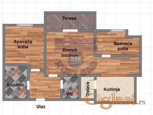 Trosoban stan na Petrovaradinu -Useljiv odlican