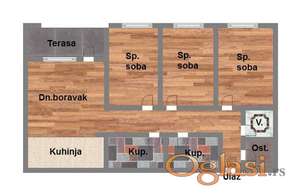 Temerin - četvorosoban stan - PDV