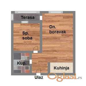 Dvosoban, Bulevar P. Pavla, 42m2