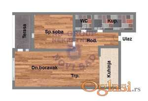 50m2 Dvosoban stan na Telepu