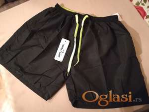 Novi muski sorts sa postavom Fashion u velikom broju 4XL Crni Novo