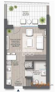 BW Bella ,studio- stan 41,25m2 u Izgradnji ID#1178