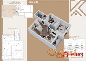 DVOIPOSOBAN STAN NA REDOVNOJ ETAŽI