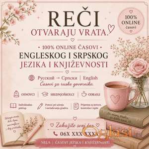 INDIVIDUALNI ONLINE ČASOVI ENGLESKOG I SRPSKOG JEZIKA  Kvalitetna nastava prilagođena svakom učeniku i njegovim potrebama