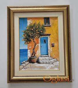 Ulje na platnu - Miris pomorandzi i soli