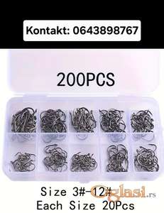 Akcija udice 200 i 500 komada velicina od 3-12