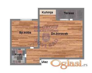 Dvosoban 41m2 Veternička rampa