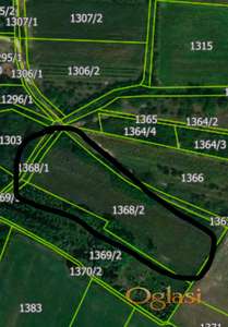 Plac sa blagim nagibom 6600m2