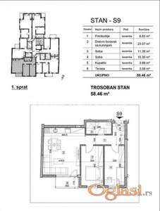 Salajka-Fantastičan Trosoban stan 58 m2 u Izgradnji sa Parking Mestom-povrat Pdv-065/385 8880