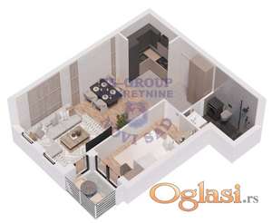 Komforan dvosoban stan - Socijalno! Izgradnja!