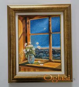 Ulje na platnu - Kad grad zaspi, prelepa slika!