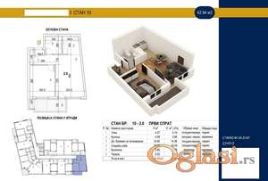Fantastičan dvosoban stan! Sa pdv-om!