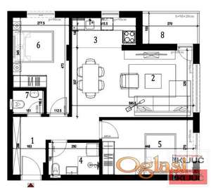 KLISA, 64m2, Trosoban sa pdv