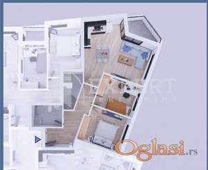 Novogradnja u blizini Keja, 2.5, 68 m2