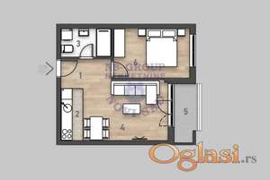 Dvosoban 42m2 Salajka