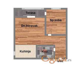 Dvosoban, 42m2 Nova Detelinara