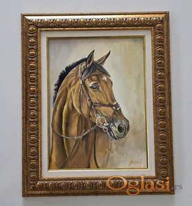 Ulje na platnu - Dostojanstvo pastuva, prelepo!