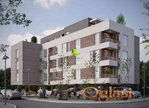 Dvoiposoban stan sa krovnom terasom i bazenom u modernom stambenom objektu sa povraćajem PDV-a na Panteleju ID#7253