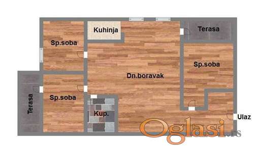 Odlična prilika! CETVOROSOBAN - IMA POVRAT PDV-A