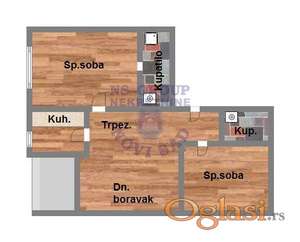 Trosoban, 53m2 Popovica