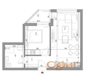 Klisa dvosoban stan 44m2