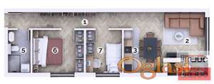 ADICE, 51m2, Dvoiposoban sa pdv