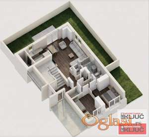 SREMSKA KAMENICA, 69m2 + Dvorište 46m2, Trosoban sa pdv, SMART HOME