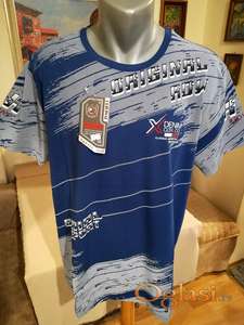 Kvalitetna muska pamucna majica Redway u velikom broju 3XL Plava Novo