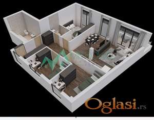 Petrovaradin - Troiposoban stan 80 m3 u izgranji 