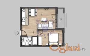 Udoban dvosoban stan na jednoj od najmirnijih ulica grada, Salajka, 44m2