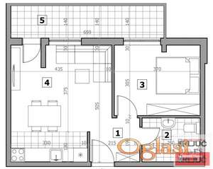 SREMSKA KAMENICA, 49m2, Dvosoban sa pdv