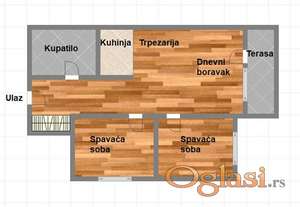 Dvoiposoban stan u centru Vrbasa!