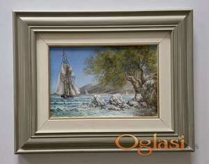 Ulje na platnu - Prica sa mora, prelepa slika!