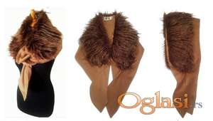 Ženski Lux Šal- KASHMIR 100% &  EKO KRZNO TISSAVEL -Super Cena!