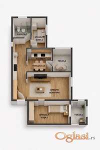 Prodaja stana-Nova Detelinara, 67m2, Namešten! Uknjižen!