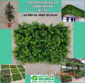 Veštački zeleni zidovi 13 (60x40) 1780 din/kom