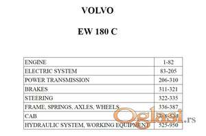 Volvo EW 180C  Katalog delova
