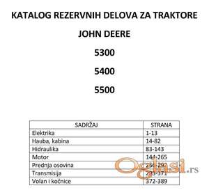 John Deere 5300 - 5400 - 5500 Katalog delova