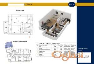 Novogradnja sa pdv-om! Dvosoban! Telep!
