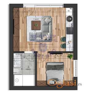 JEDNOIPOSOBAN - BULEVAR PATRIJRHA PAVLA