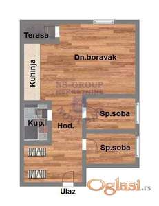 Dvoiposoban stan na Karagači, 54m2