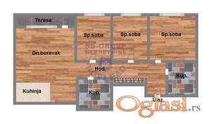 Četvorosoban 78m2 Podbara